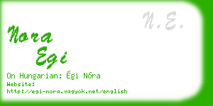 nora egi business card